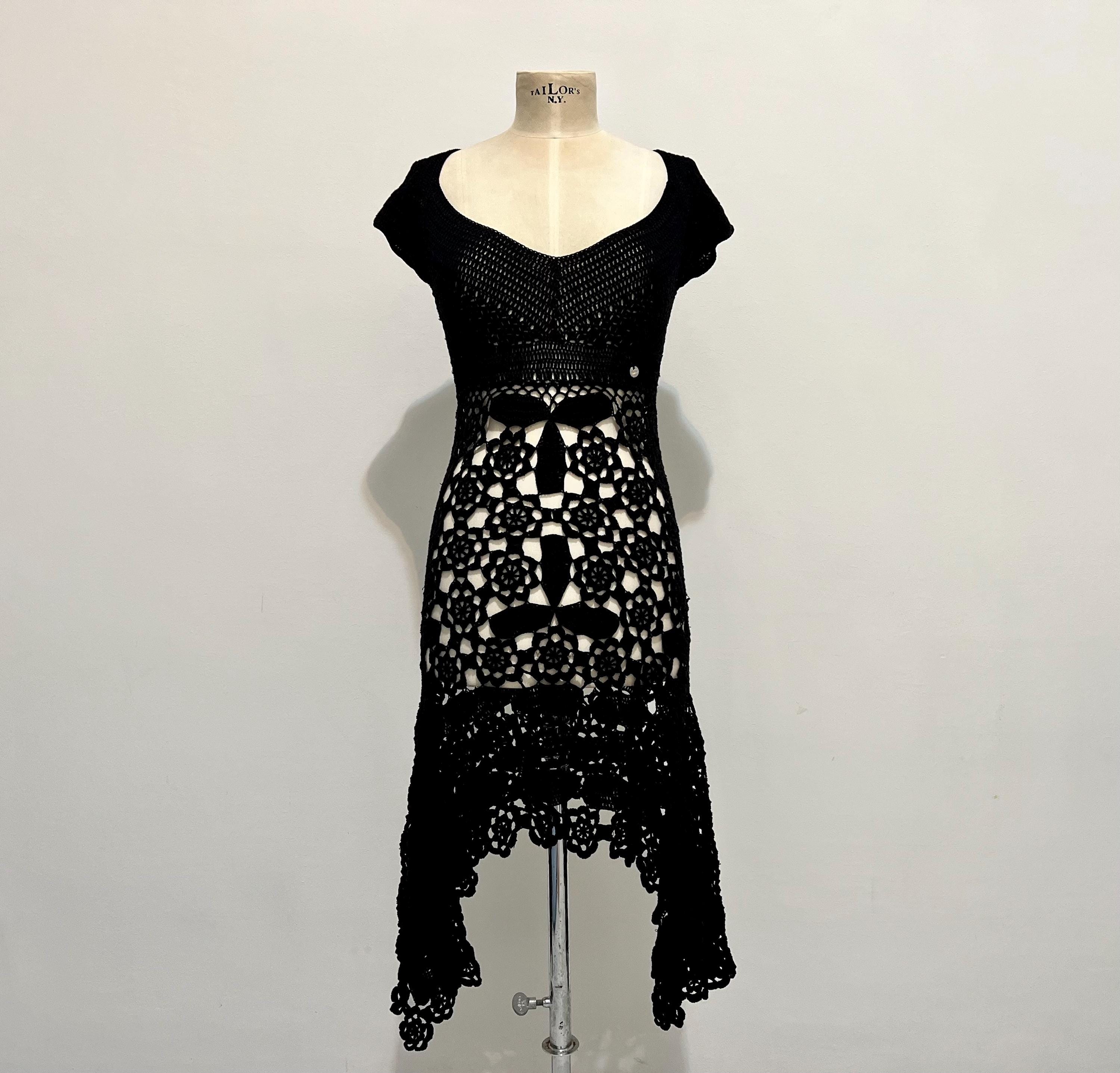 Black Rare Vintage Knitted Dress Karen Millen - Etsy Israel Black Rare Vintage Knitted Dress Karen Millen - Etsy Israel