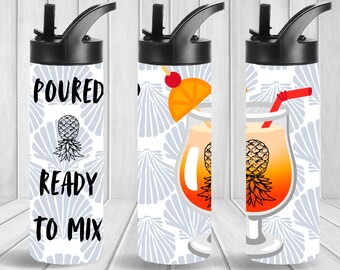 Pourd and Ready to Mix – Upside Down Pineapple Flip Top & Tumbler