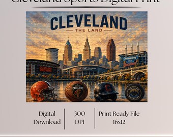 Cleveland Sports Digital Print