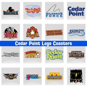 Cedar Point Logo Coaster Set