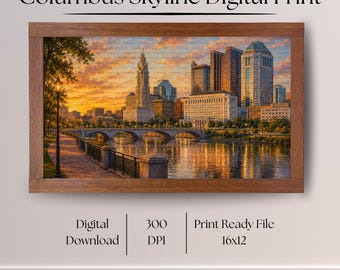 Columbus Ohio Skyline Digital Print