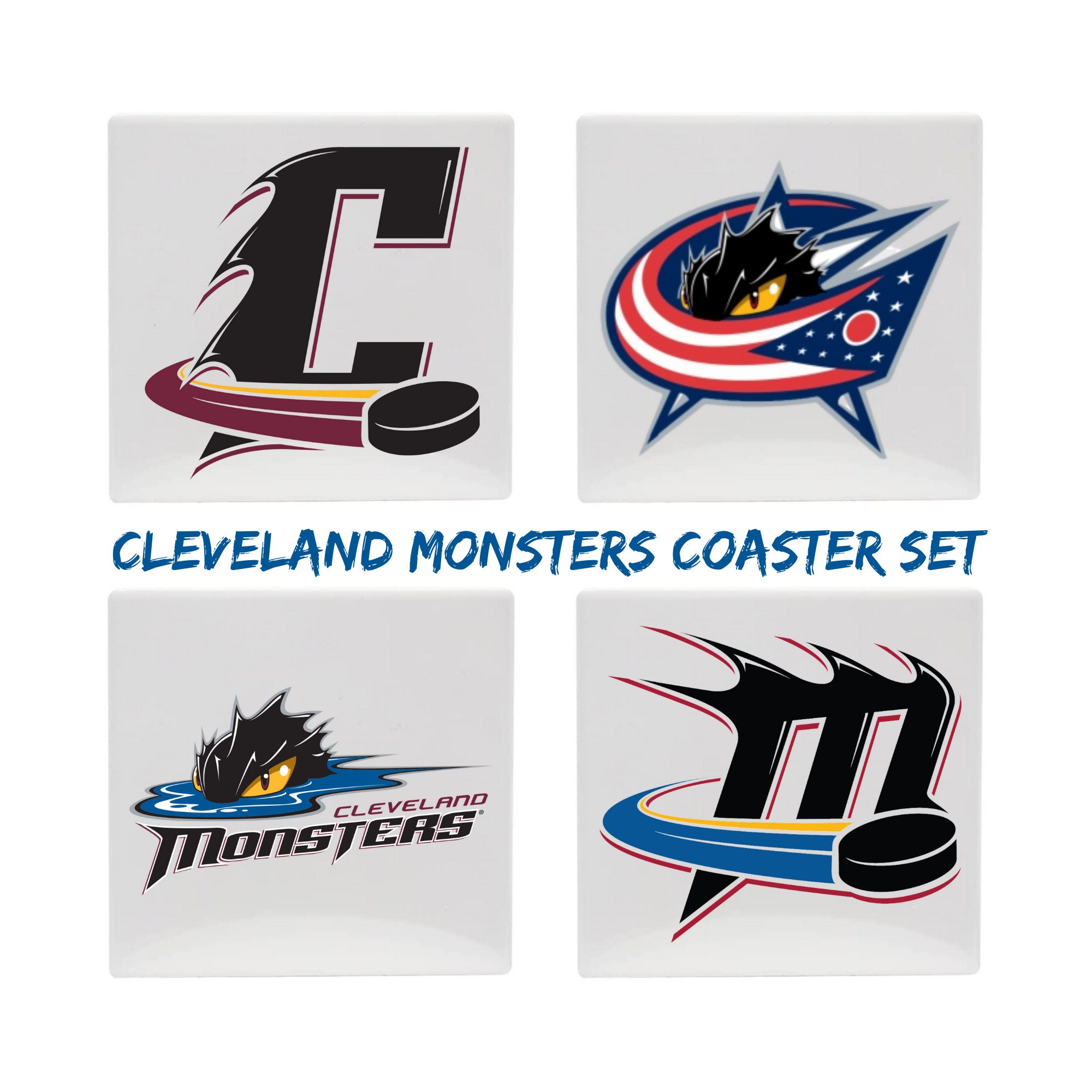 Cleveland Monsters hockey icons Kids T-Shirt for Sale by mix-colez