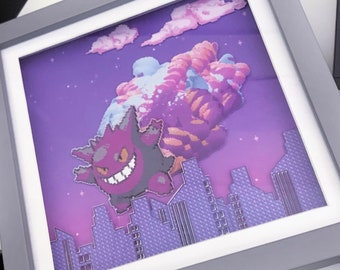 Gengar Vmax Alt Art Shadowbox I made : r/Pokemonart