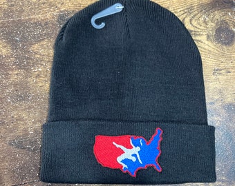 Bonnet USA Wrestling (écusson brodé)