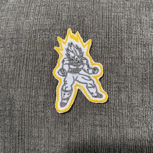 Super Saiyan Vegeta Patch | Dragon Ball Z Embroidered Patch | Anime Iron On Patch | Sew On Patch | Vegeta Gift | DBZ Collectible