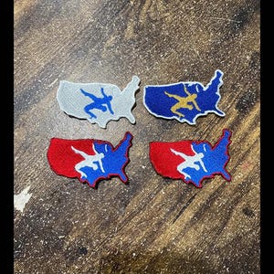 USA Wrestling Patches (4 Patch, Custom Order)