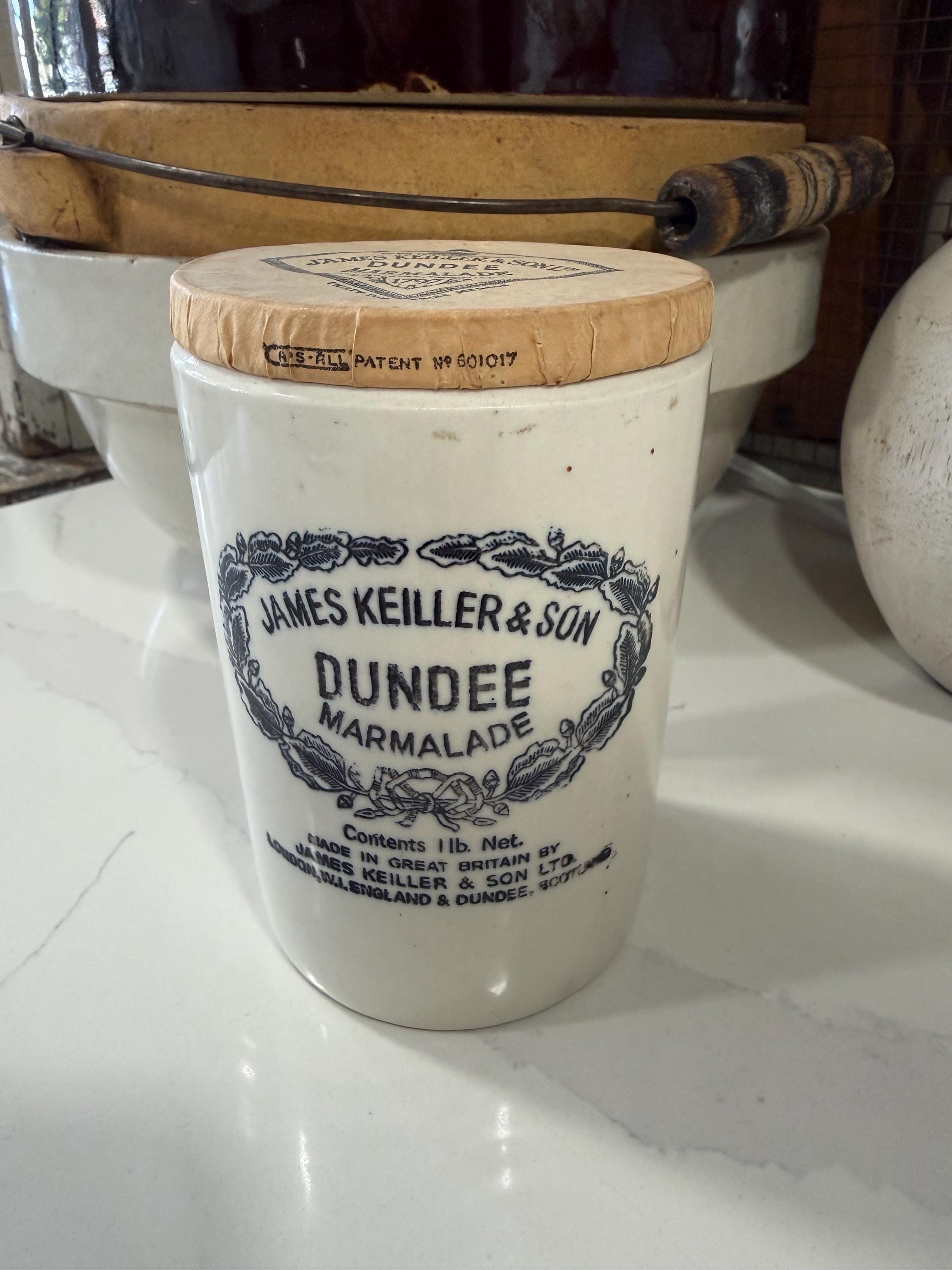 James Keiller & Sons ジャム陶器容器 4個セット 4# – Extremely Rare – James Keiller & Son's Dundee Marmalade 4 lb