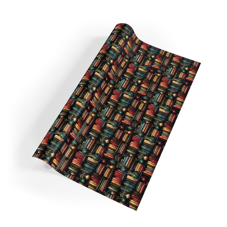 Books Wrapping Paper, Book Lover Gift Wrap, Wrapping Paper Rolls, 3 Sizes Available image 7