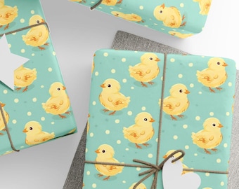 Baby Wrapping Paper, Baby Shower Gift Wrap, Child's Birthday Gift Wrap, Premium Paper