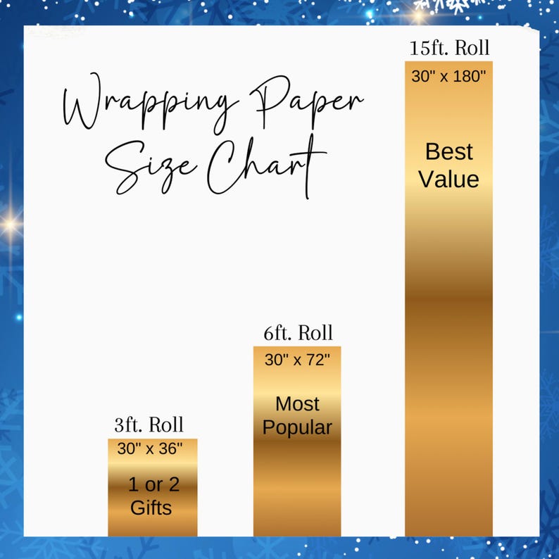 Christmas Wrapping Paper, Gold Christmas Trees Gift Wrap, Holiday Gift Wrap, Wrapping Paper Rolls, Eco Friendly, 3 Sizes Available image 6