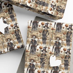 Skeletons Graveyard Gift Wrap, Halloween Wrapping Paper, Halloween Birthday Gift Wrap, Wrapping Paper Rolls, Wrapping Sheets, Eco Friendly