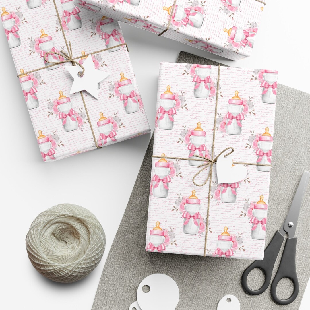 Baby Wrapping Paper, Baby Gift Wrap, New Baby Gift Wrap, Baby Shower
