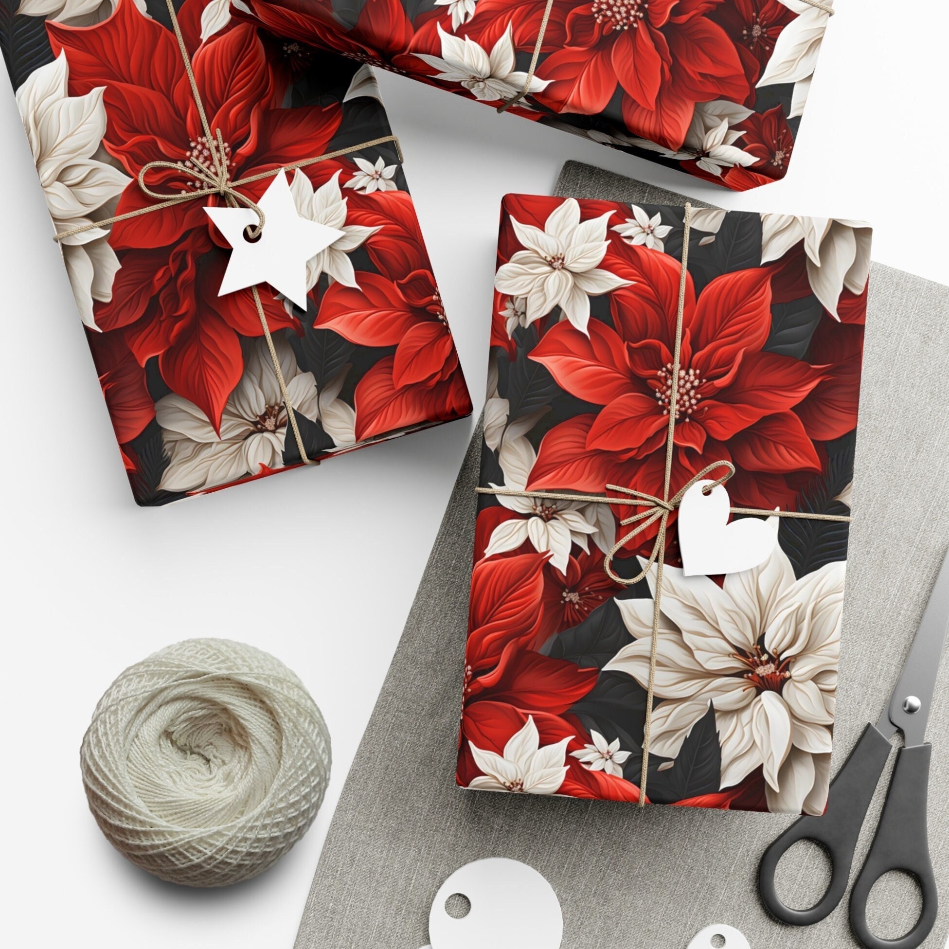 Custom Vintage Floral Wrapping Paper (Personalized)