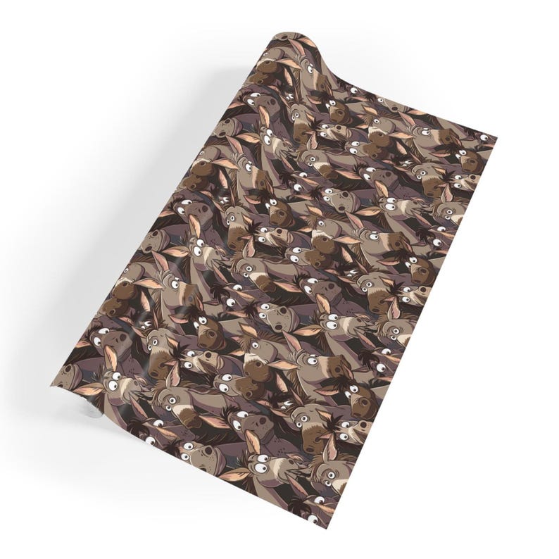 Jackass Wrapping Paper, Joke Gift Wrap, Funny Gift Wrap, Donkey Gift Wrap, Stubborn Mule Gift Wrap, Wrapping Paper Rolls image 8