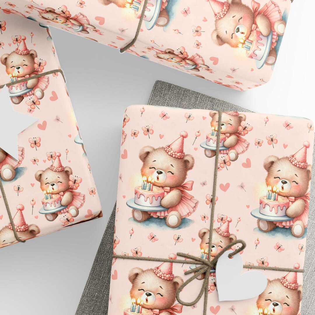 Satin Gift Wrap Teddy main image 1