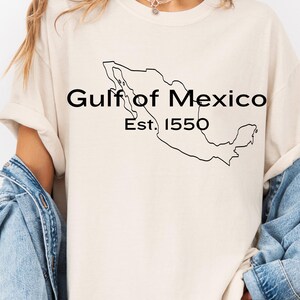 Gulf of Mexico Shirt  Retro ,Comfort Colors retro Tshirt, Gulf Coast Shirt , Mexico Gift for Mexico Lover,Gulf of Mexico tee, Unisex