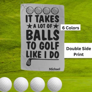 Personalized Golf Towel double sided -  Golf gift - custom name golf towel- funny golf towel - Golf Accessory Golfers lovers- golf towels