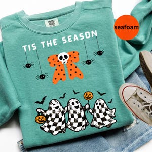 Retro Geist Halloween Sweatshirt, Komfort Farben süßes Halloween Shirt, dies die Saison Sweatshirt, Halloween Shirt, Lehrer Geschenk, süßer Geist