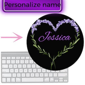 Custom Mousepad – Custom Mouse Pad,   Floral Custom Mousepads Gift for Coworker, Teacher, Friend. Gift for principal, Office accessory