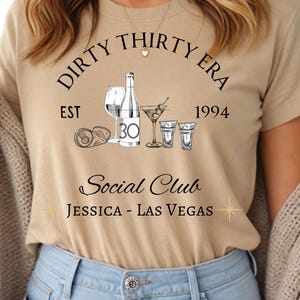 30th Birthday Shirt - Dirty Thirty Tee - In My Thirty Era Shirt - Customizable 30th shirt  Gift - dirty thirty shirt- 1994 shirt- 30th cute