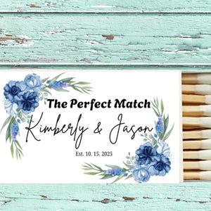 Custom  Matchboxes Favors – 50 Wedding Matchbooks in Bulk – Custom wedding  Matchbooks, wedding favors,  No Assembly Needed