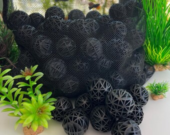 Pond Bio Balls, 300 Count Filter Media with Mesh Bags