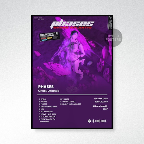 KUNYOS Chase Atlantic Poster Set - 6er Set 20x30cm Band Poster Ungerahmt