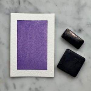Dark Purple | Handmade Watercolor | Half Pan | Quarter Pan