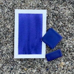 Dioxy Purple Turquoise | Handmade Watercolor | Half pan | Quarter Pan