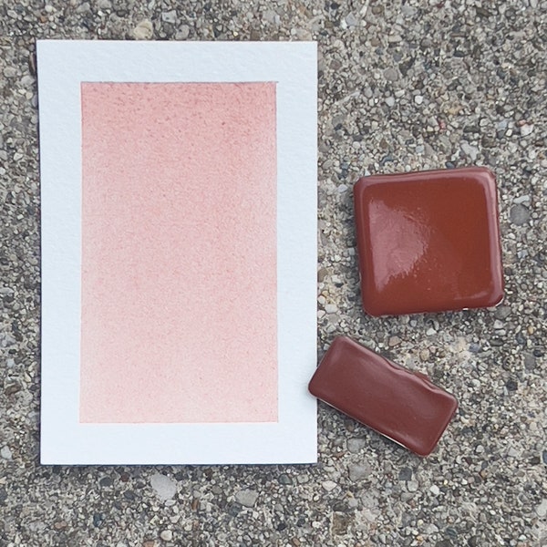 Blush | Handmade Watercolor | Half pan | Quarter Pan