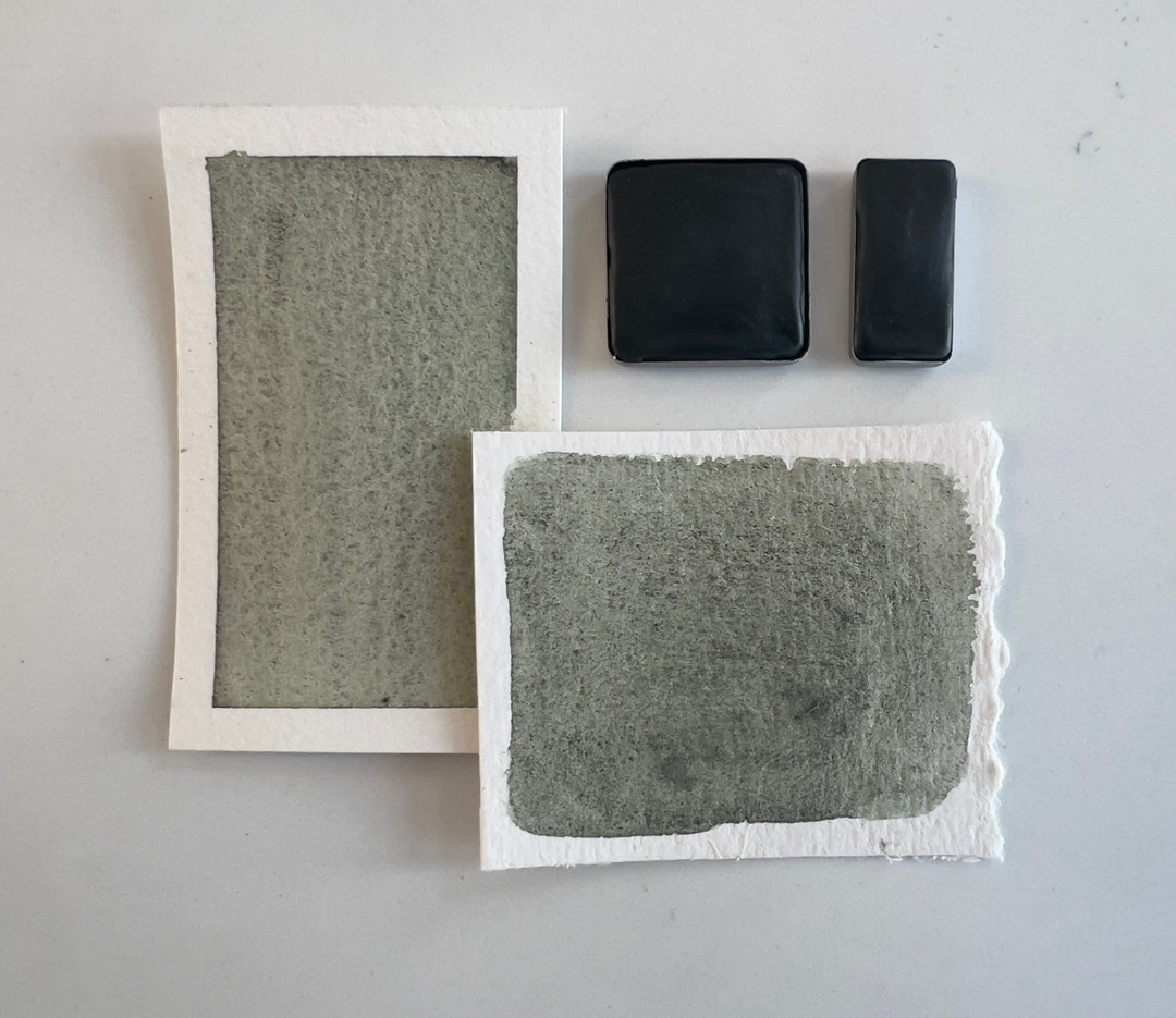 Vivianite Gray | Handmade Watercolor | Half Pan | Quarter Pan - Etsy