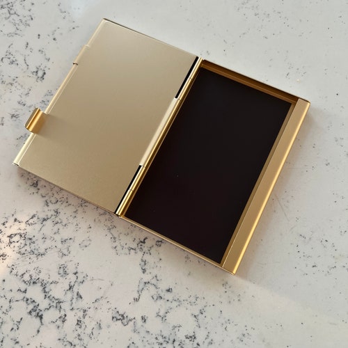 Lege, dubbelzijdige, lichtgewicht aluminium paletkoffer voor metalen aquarelverfpaletten