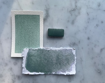 Luxe Green | Handmade Watercolor | Quarter Pan