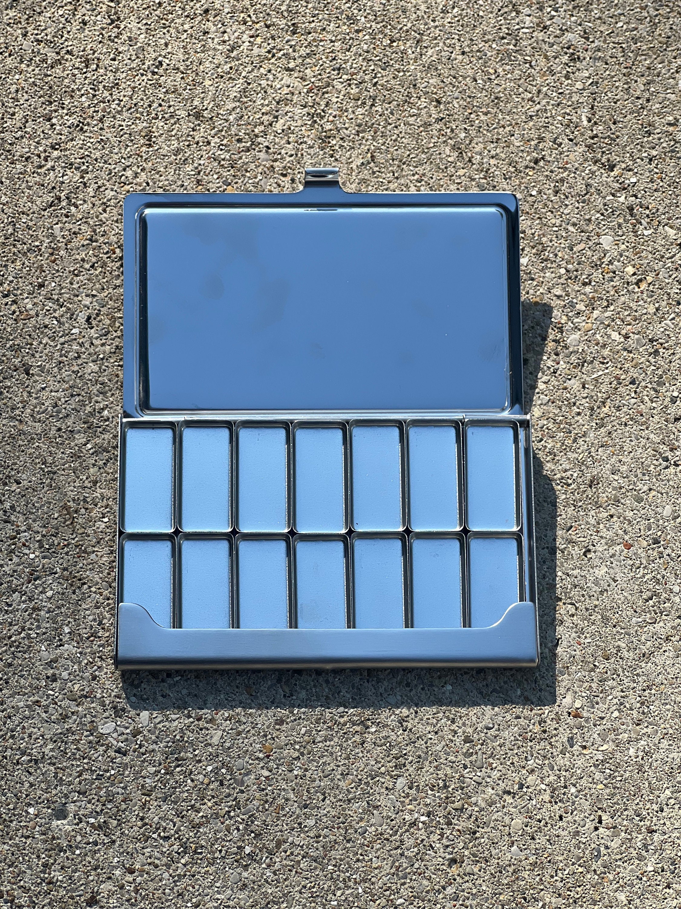 Metal Palette Case for Watercolor Pans empty Multiple Choices 