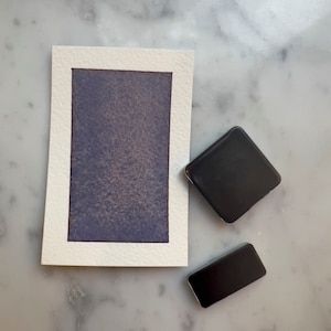 Violet | Handmade Watercolor | Half pan | Quarter pan
