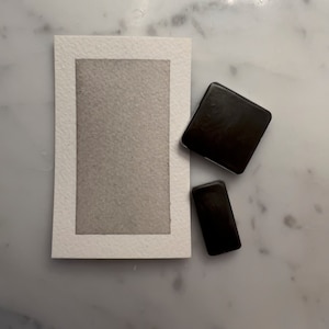 Pewter | Handmade Watercolor | Half Pan | Quarter Pan