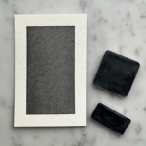 Graphite | Handmade Watercolor | Half Pan | Quarter Pan