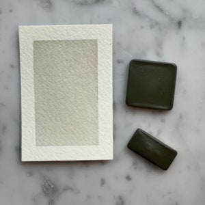 Slate | Handmade Watercolor | Half Pan | Quarter Pan