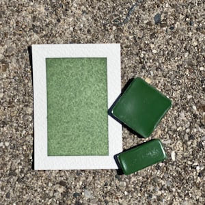 Viridian | Handmade Watercolor | Half Pan | Quarter Pan