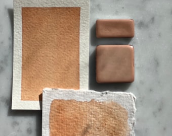 Dreamsicle | Handmade Watercolor | Half pan | Quarter Pan