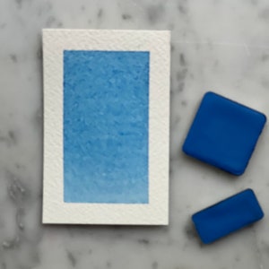 Cerulean | Handmade Watercolor | Half pan | Quarter pan