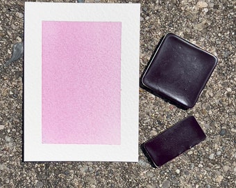 Ultramarine Pink | Handmade Watercolor | Half Pan | Quarter Pan