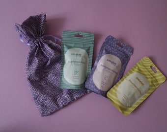 Sweets such as tea * chamomile * lemon balm * valerian * sugar-free * vegan * gift and with hand-sewn packaging/bag, 60g each