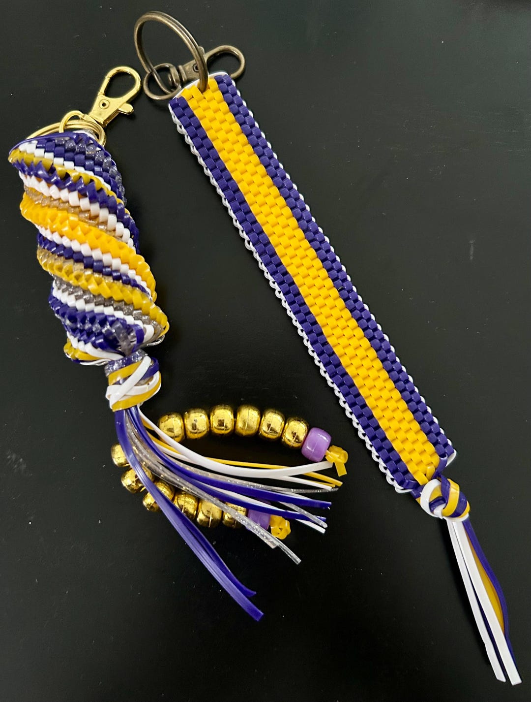 2 for 1! Purple and Gold Themed Boondoggles - Etsy