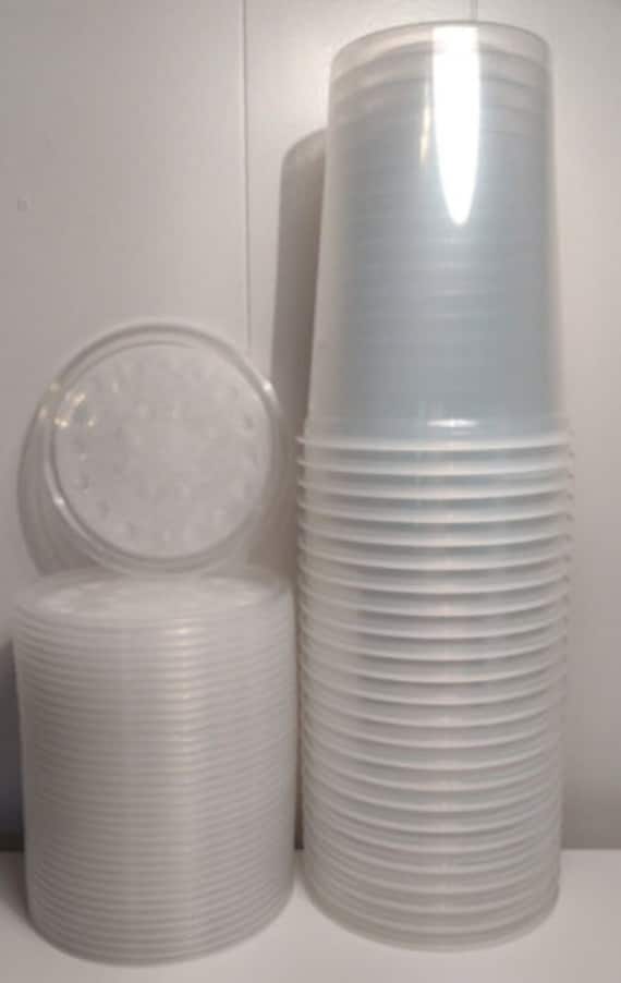 20) Fruit Fly 32 oz. Insect Culture Cups with Vented Fabric Lids
