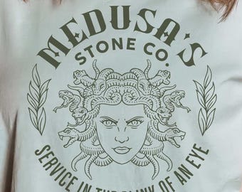 Medusa Graphic Shirt: Comfort Colors Greek Mythology Tee