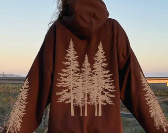 Hiking Hoodie | Forestcore Clothing | Camping Hooded Sweatshirt | Wilderness Explorer Shirt | Granola Girl