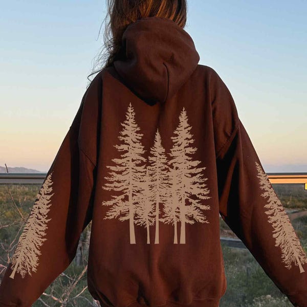 Hiking Hoodie | Forestcore Clothing | Camping Hooded Sweatshirt | Wilderness Explorer Shirt | Granola Girl