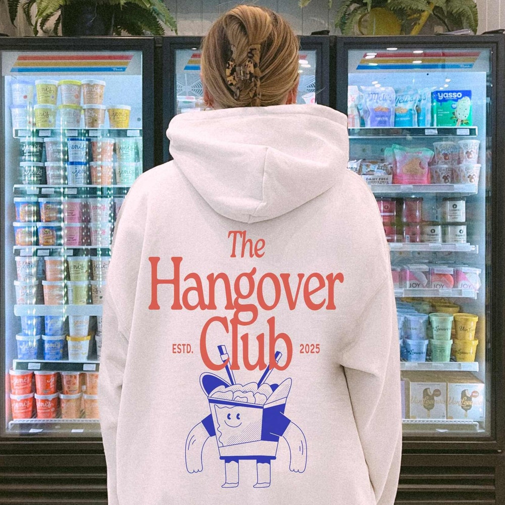 Hangover Club Hoodie Brunch Hoodie Breakfast Club Hoodie 21St Birthday Gift Trendy Hoodie Bachelorette Hoodie Aesthetic Hoodie Retro Hoodie Amitytees