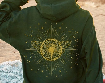 Moth Hoodie: Cottagecore Goblincore Sweatshirt
